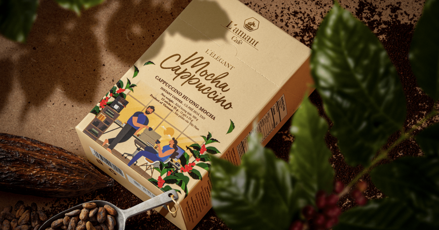 #Packaging: L'amant Café - Điểm nhấn thiết kế từ hành trình sản xuất cà phê hữu cơ