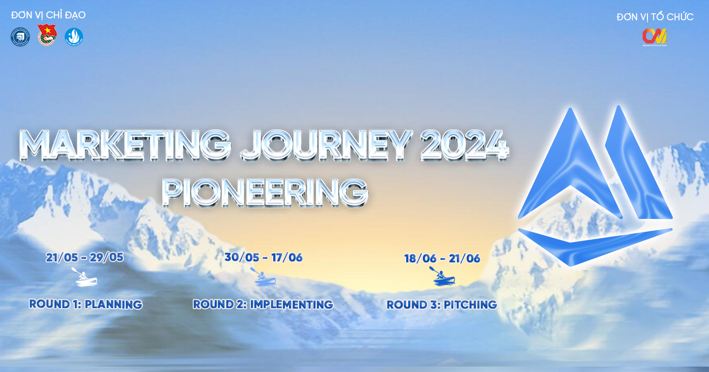 Cuộc thi  Marketing Journey 2024 - Pioneering: Đấu trường Marketing mới dành cho các Marketers trẻ 