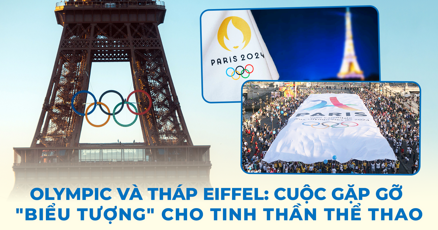 Lý giải vòng tròn Olympic trên Tháp Eiffel: Biểu tượng cho tinh thần thể thao và đoàn kết của Thế vận hội 2024