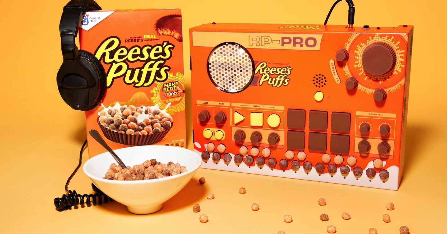 Ấn tượng với "hộp âm nhạc" khơi gợi cảm hứng sáng tác của Reese's Puffs