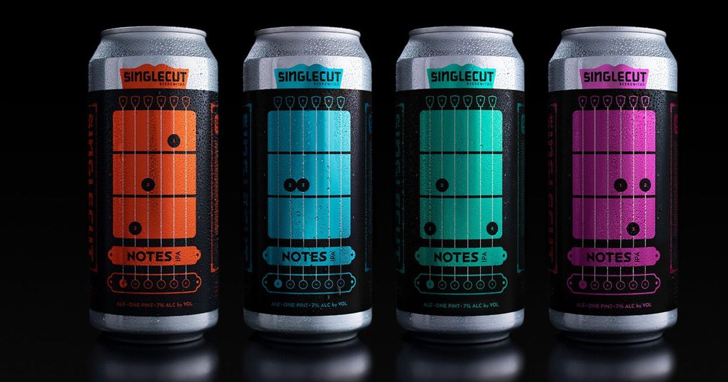 SingleCut ra mắt thiết kế lon sáng tạo, giúp thổi bùng đam mê guitar khi đang thưởng thức bia
