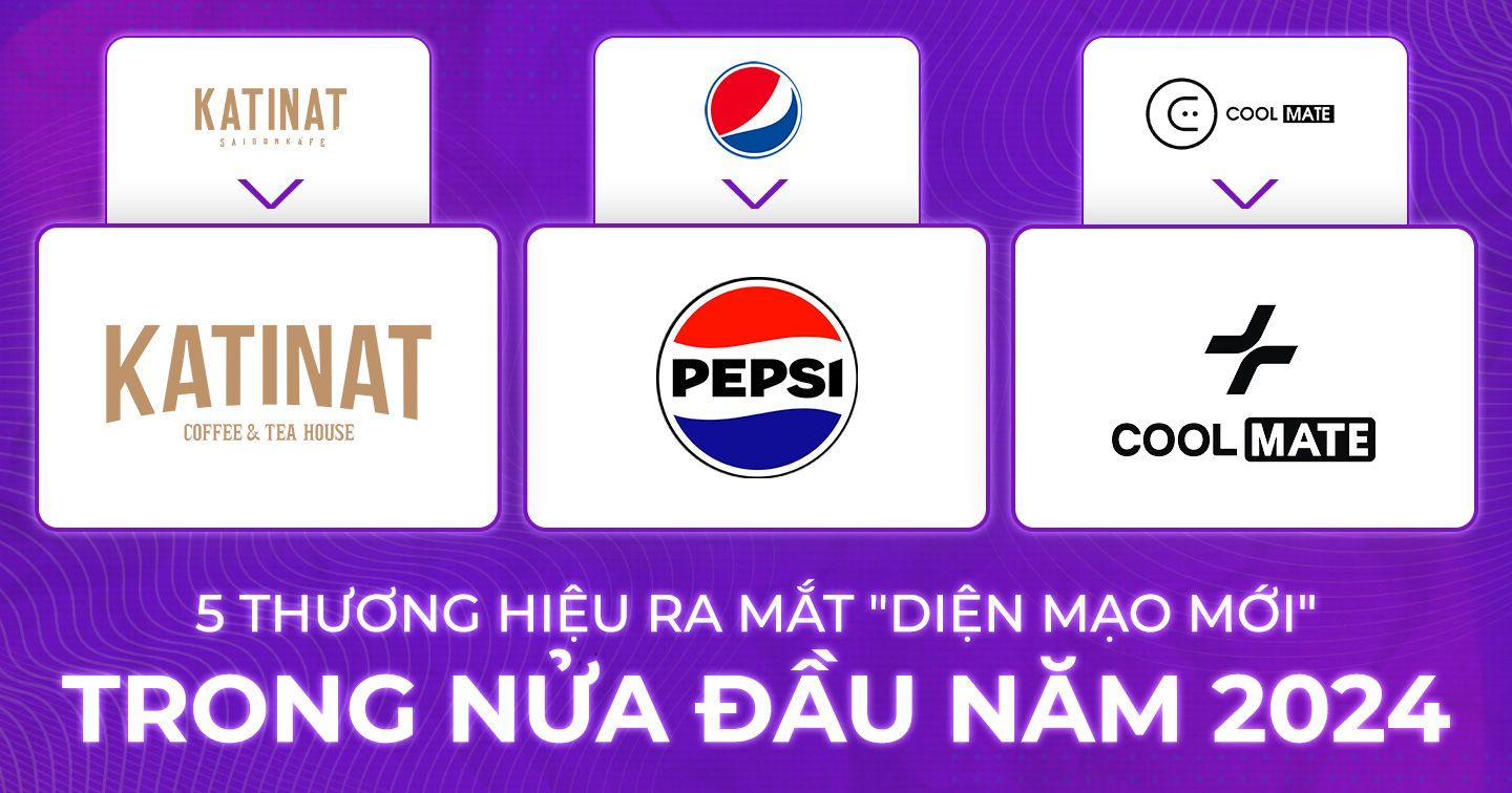 Diện mạo mới, thông điệp mới: Katinat, Coolmate, Pepsi, Realme và Bumble “rục rịch” thay đổi bộ nhận diện thương hiệu vào nửa đầu năm 2024