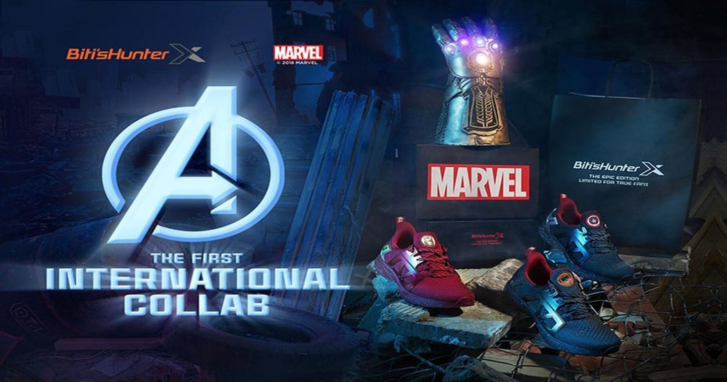 Biti’s trình làng mẫu giày siêu anh hùng Hunter x Marvel ngay dịp công chiếu Avenger: Infinity War 