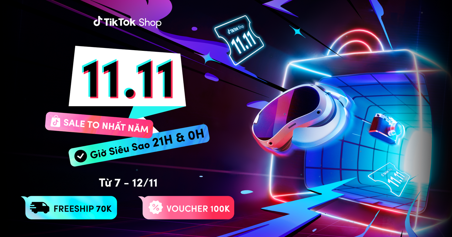 TikTok Shop khởi động chương trình 11.11 - Sale To Nhất Năm với hàng loạt các hoạt động giải trí, mua sắm cùng ưu đãi hấp dẫn