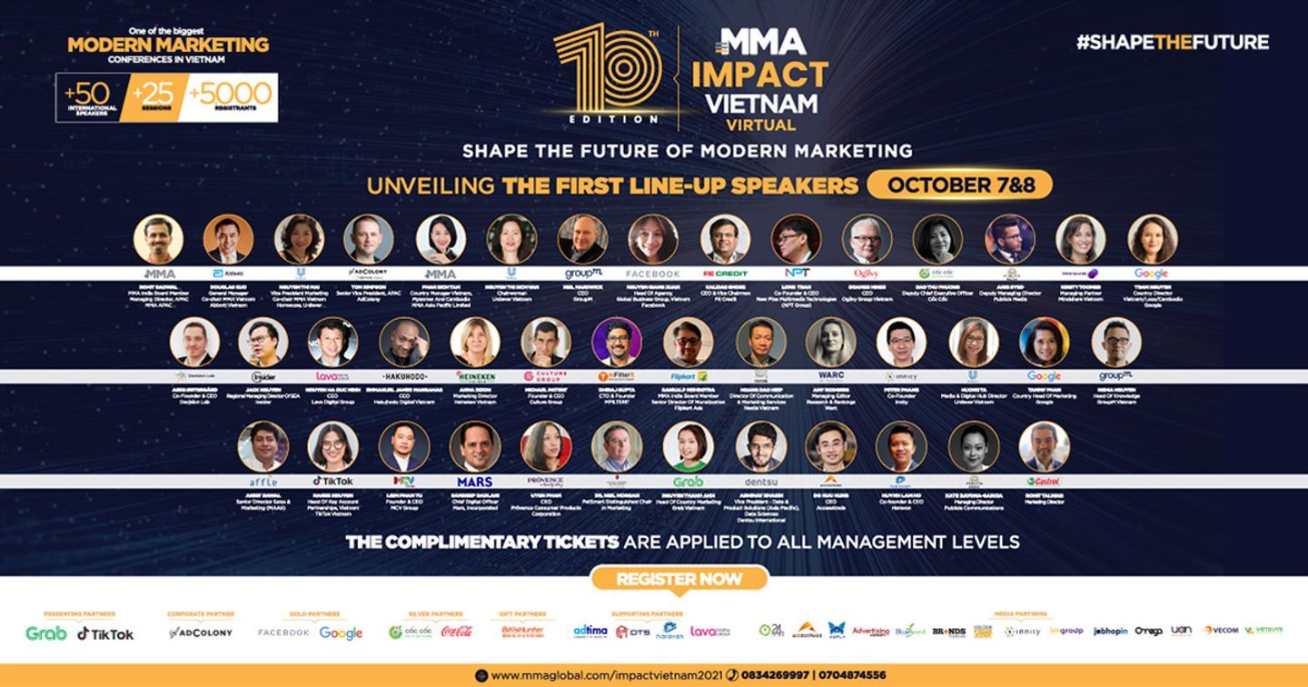 Modern Marketing “MMA Impact Vietnam Virtual 2021” - Nơi quy tụ các chuyên gia hàng đầu ngành tiếp thị - truyền thông 