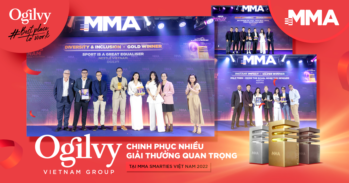 Ogilvy Việt Nam liên tục được vinh danh tại các giải thưởng marketing lớn trong nước và quốc tế