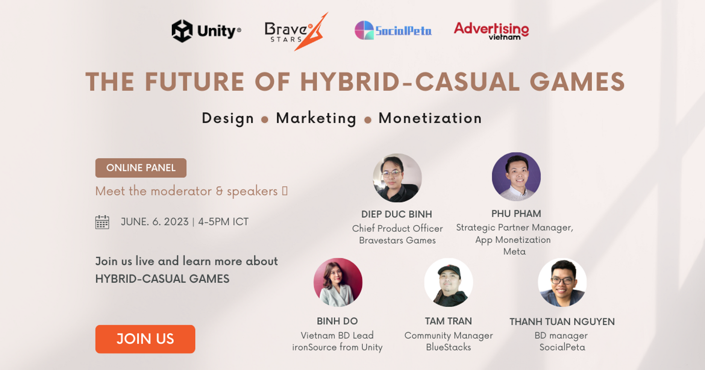 [Thư mời hội thảo] Tương lai của dòng game Hybrid-casual: Thiết kế, Tiếp thị và cách kiếm tiền