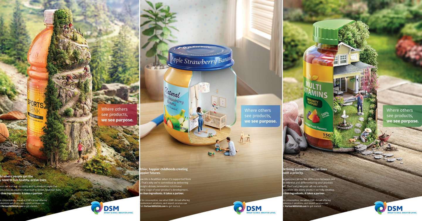 Print Ad độc đáo từ DSM: Khám phá mục đích "thực sự" của sản phẩm dinh dưỡng 