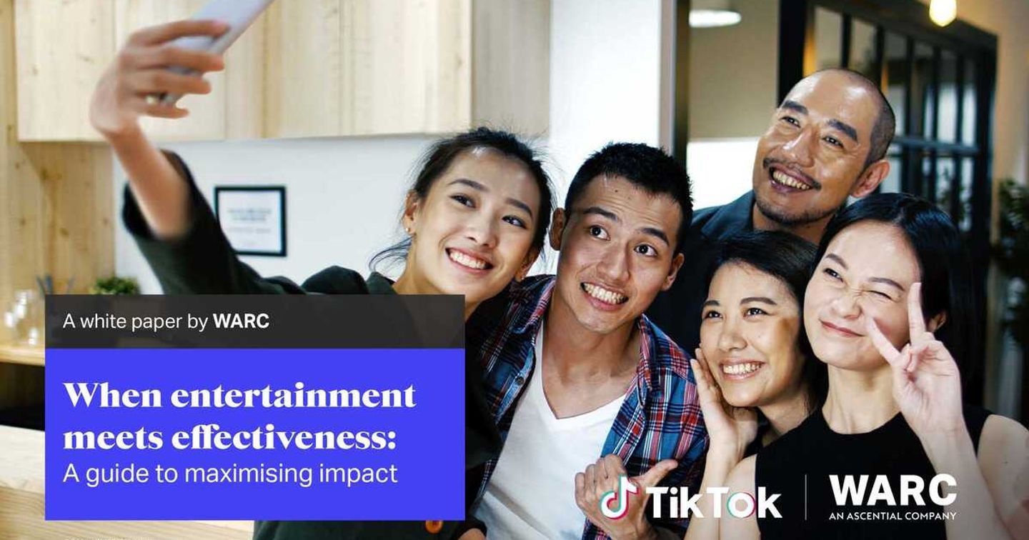 Báo cáo TikTok x WARC: Giải trí trở thành công cụ hiệu quả trong bối cảnh truyền thông biến động