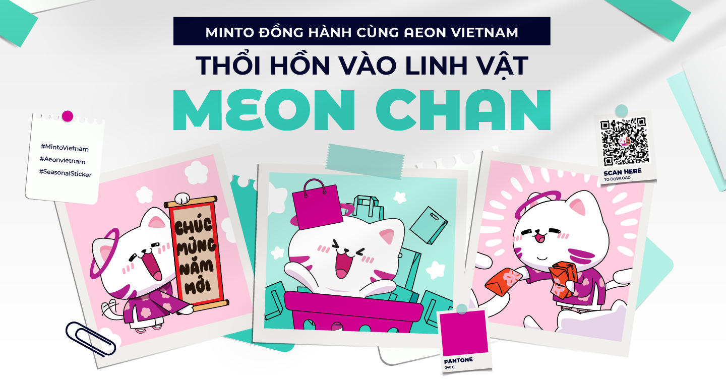 Minto Agency đồng hành cùng AEON Vietnam thổi hồn vào linh vật Meon Chan