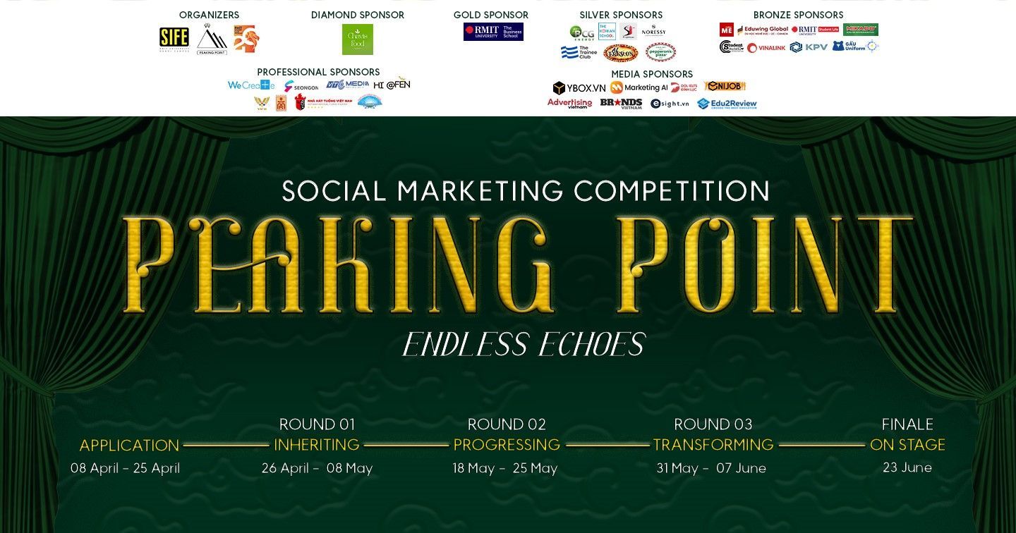 Peaking Point 2024 - Cuộc thi Social Marketing tiếp tục tìm kiếm tài năng toàn quốc