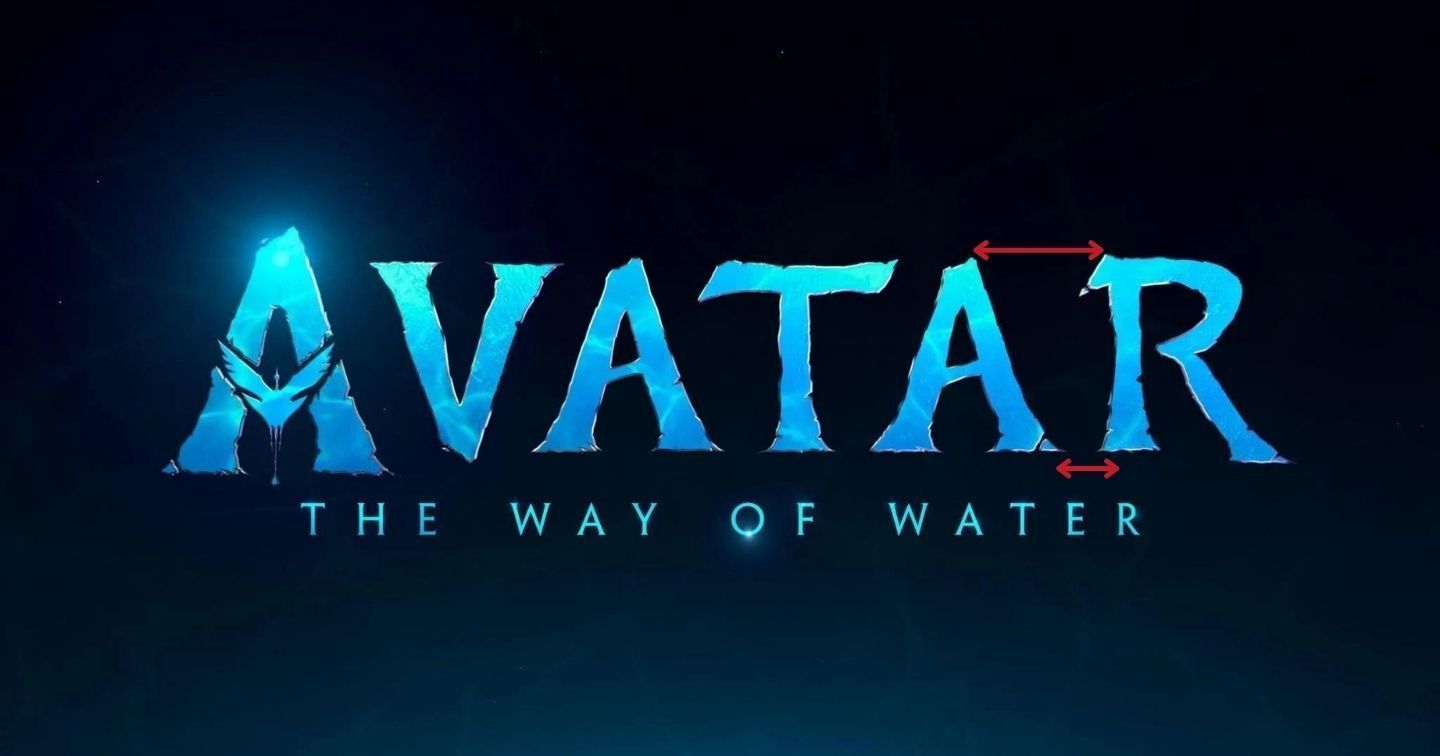 Cộng đồng designer tranh cãi về lỗi kerning trong thiết kế logo Avatar 2