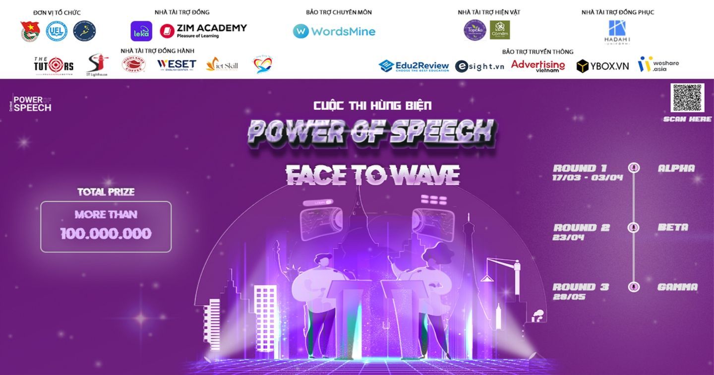 Chính thức phát động cuộc thi "POWER OF SPEECH" 2023 - Sống trong sóng 