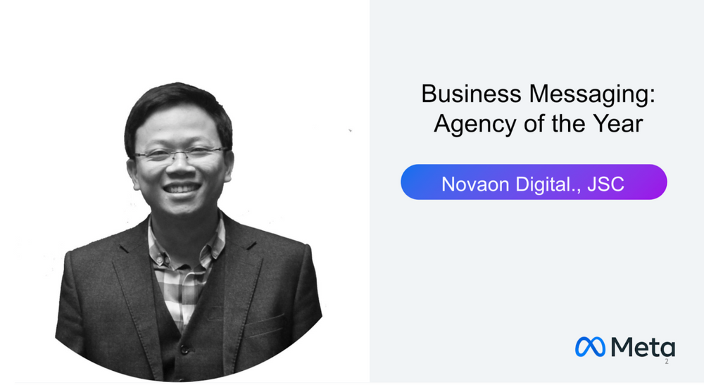 ng Lê Viết Hải Sơn, CEO của Novaon Digital, doanh nghiệp vừa đoạt giải thưởng Business Messaging: Agency of the Year