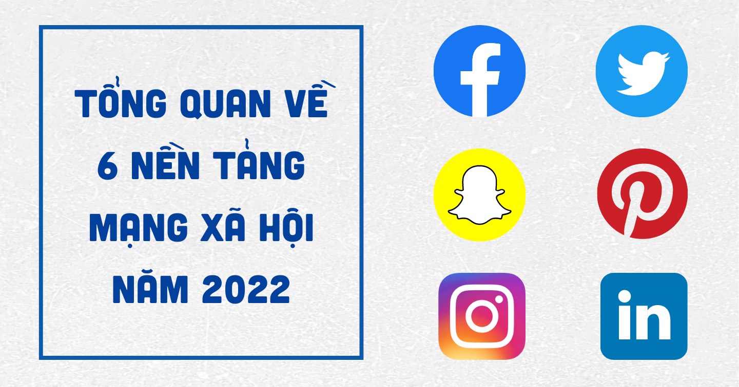 Tổng quan về 6 nền tảng mạng xã hội phổ biến mà marketer nên biết năm 2022