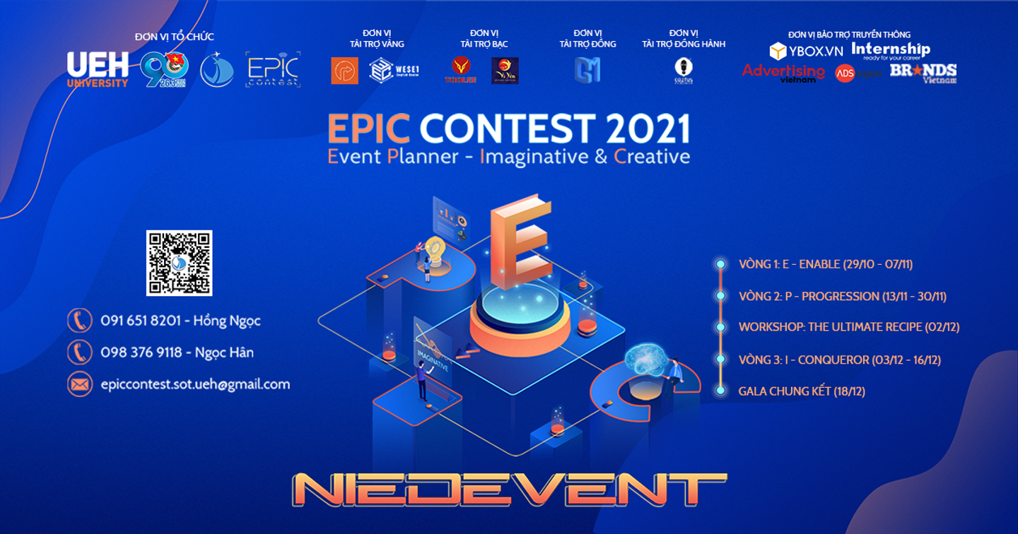 Cuộc thi Epic Contest 2021 - Cơ hội nâng cao kiến thức và kỹ năng tổ chức sự kiện cho sinh viên trong mùa dịch bệnh.