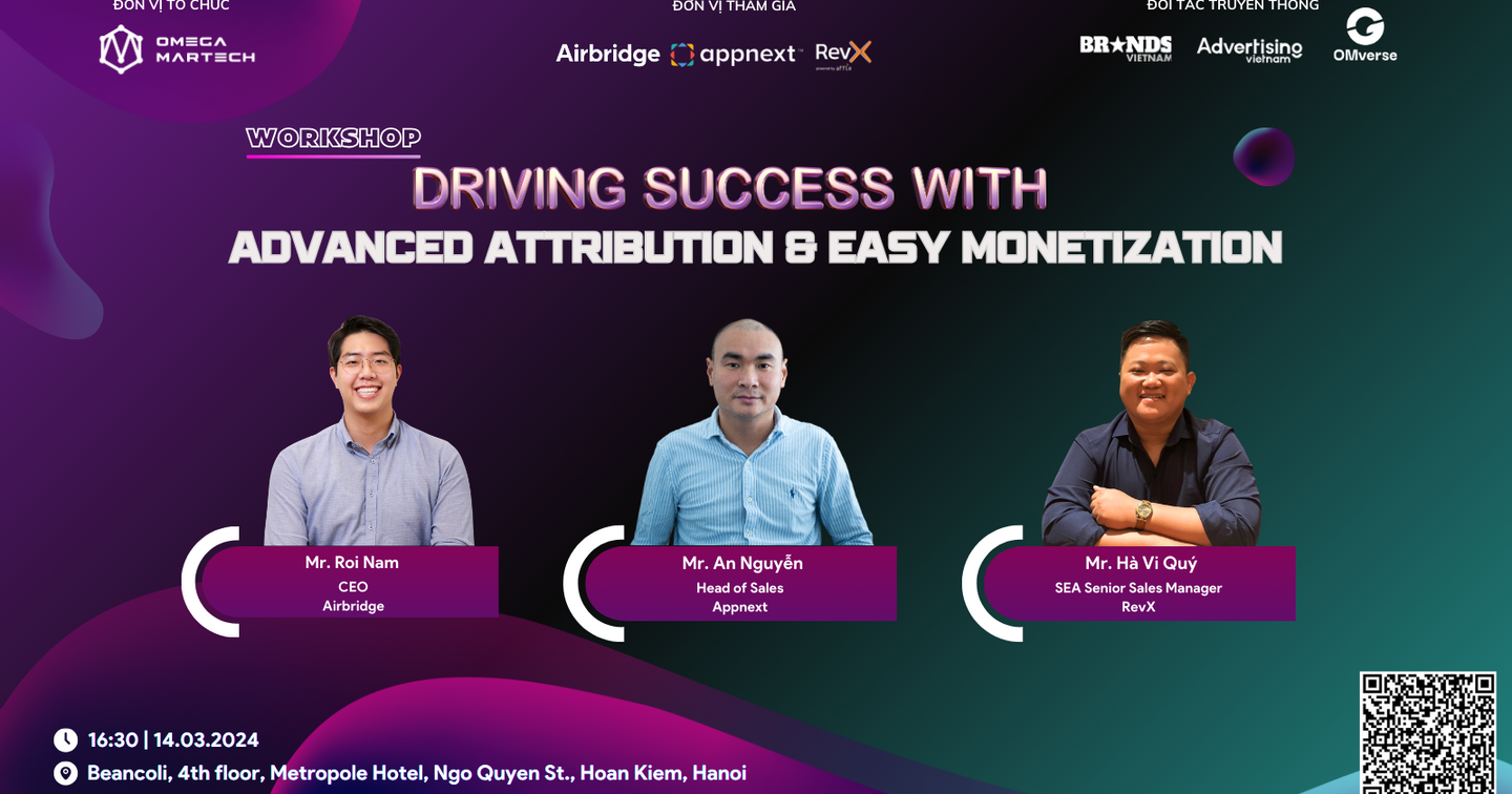 [HN] [14/03/2024] Tham gia sự kiện Driving success with advanced Attribution & Easy Monetization