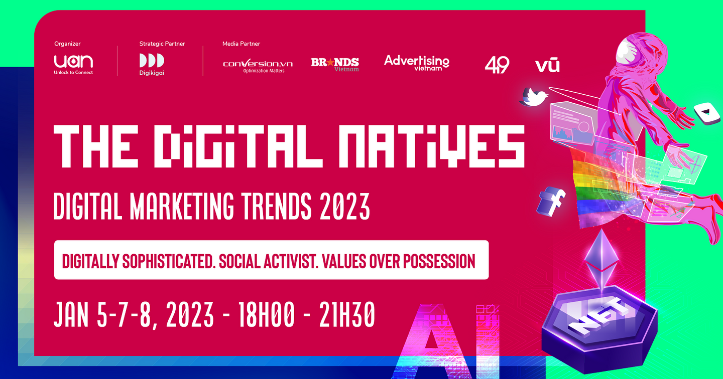 Mời tham dự Event: UAN YEP Digital Marketing Trends - The Digital Natives 
