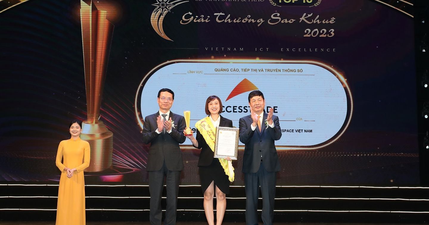 ACCESSTRADE Việt Nam thắng lớn với danh hiệu top 10 xuất sắc Sao Khuê 2023