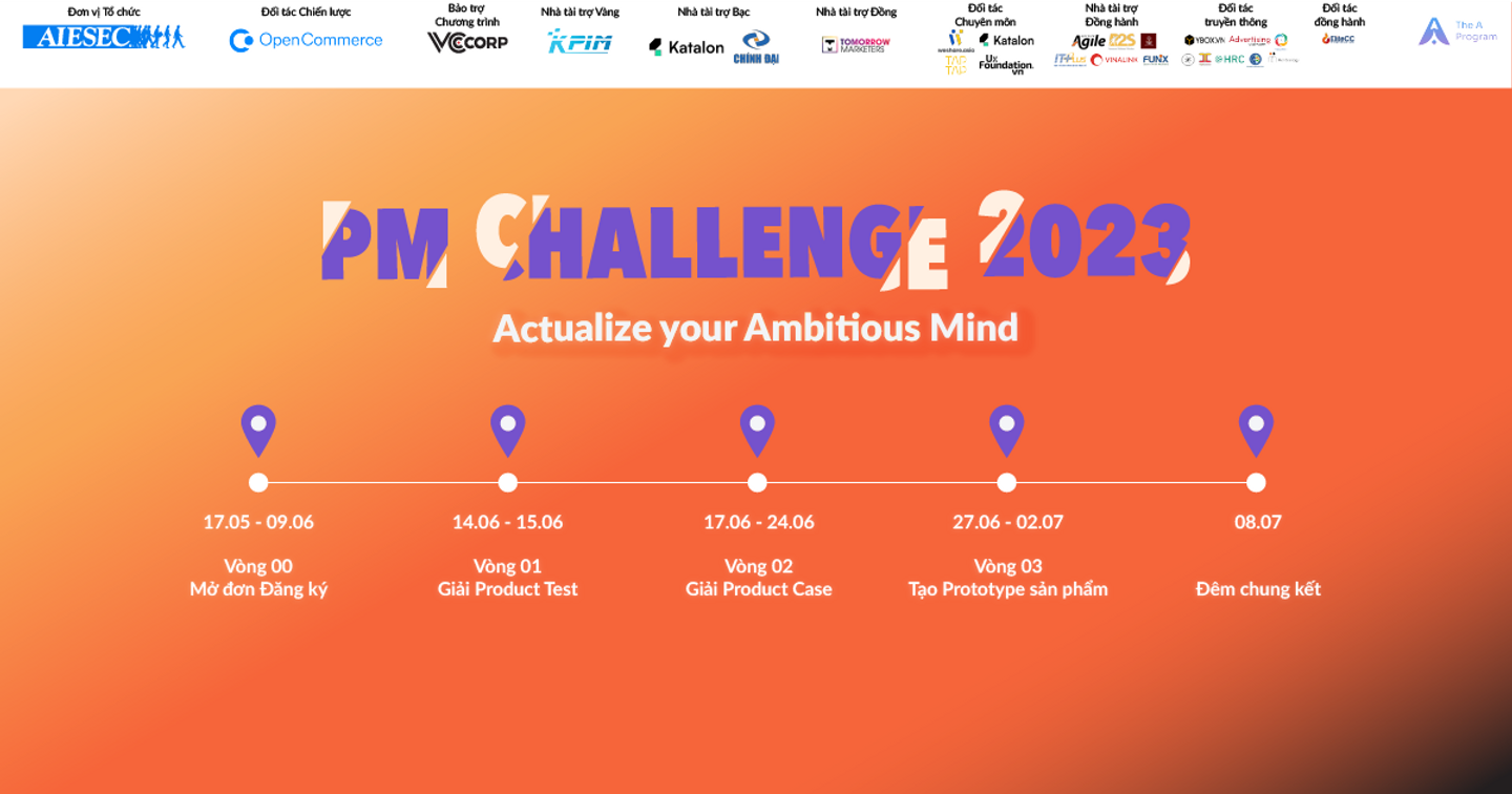 Chính thức mở đơn cuộc thi: PM Challenge 2023 mùa 3