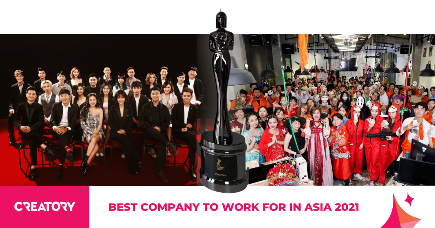 CREATORY is honored to receive the Best Companies to Work for In Asia Award for the second consecutive time