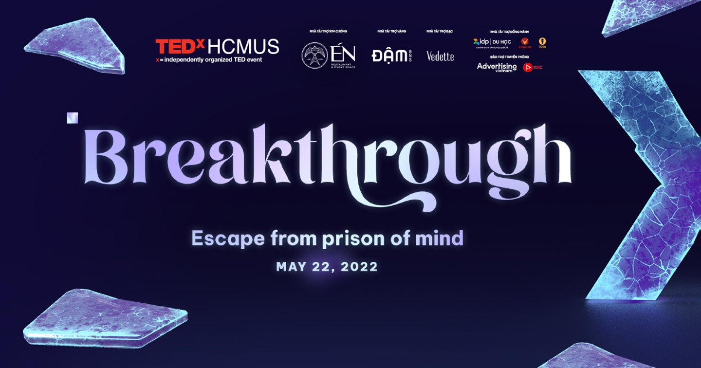 Tickets for our hottest event in May - BREAKTHROUGH: Escape from your prison of mind - Are now AVAILABLE