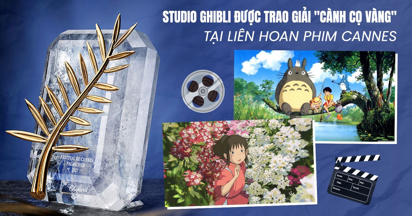 Liên hoan phim Cannes lần thứ 77: Tập thể Studio Ghibli lần đầu tiên được trao giải “Cành cọ vàng”