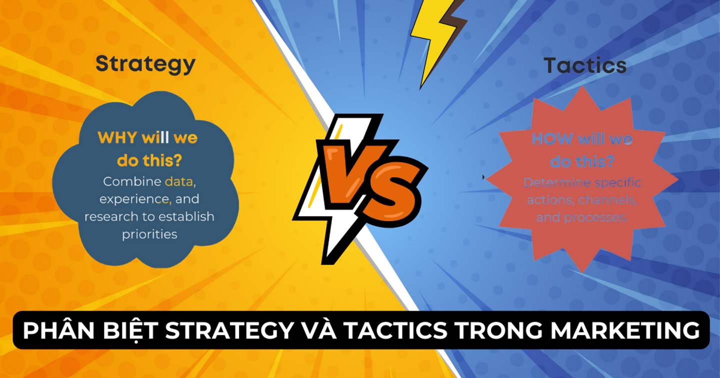 Phân biệt Strategy và Tactics trong Marketing
