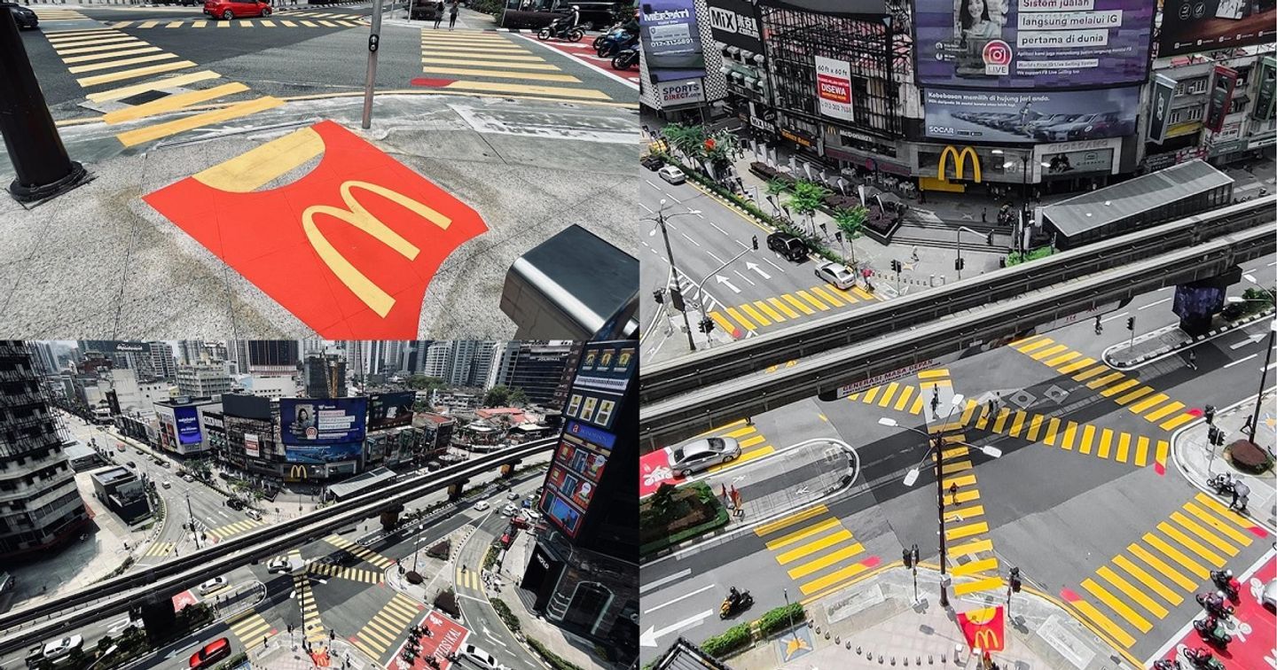 McDonald’s khiến người qua đường thích thú khi biến lối đi bộ thành khu trưng bày khoai tây chiên khổng lồ