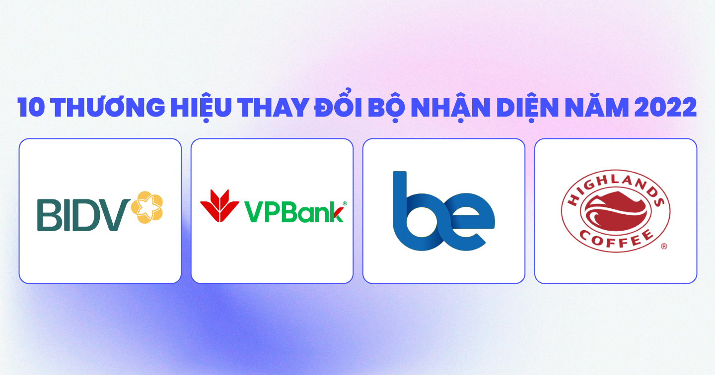 10 sự kiện tái nhận diện thương hiệu được quan tâm tại Việt Nam năm 2022: BIDV, Highlands, VPBank, Ahamove,...
