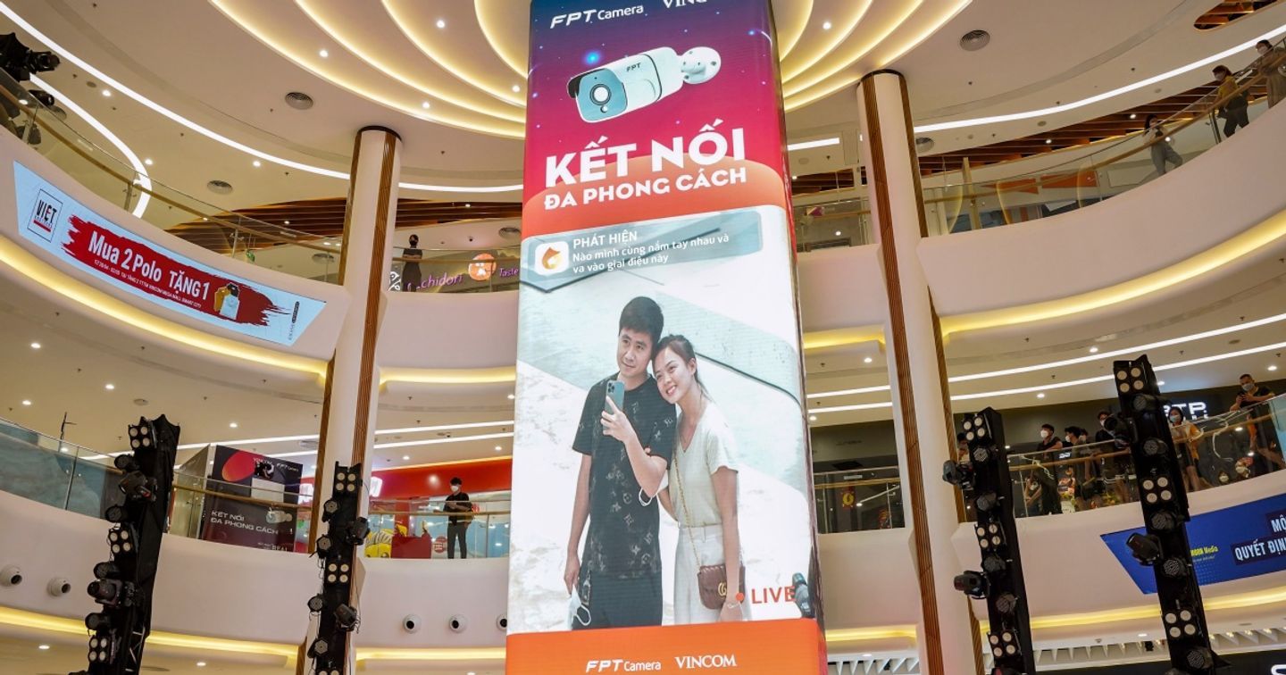 Màn LED tương tác real-time đầu tiên tại Việt Nam – Hình thức quảng cáo độc đáo từ FPT Camera