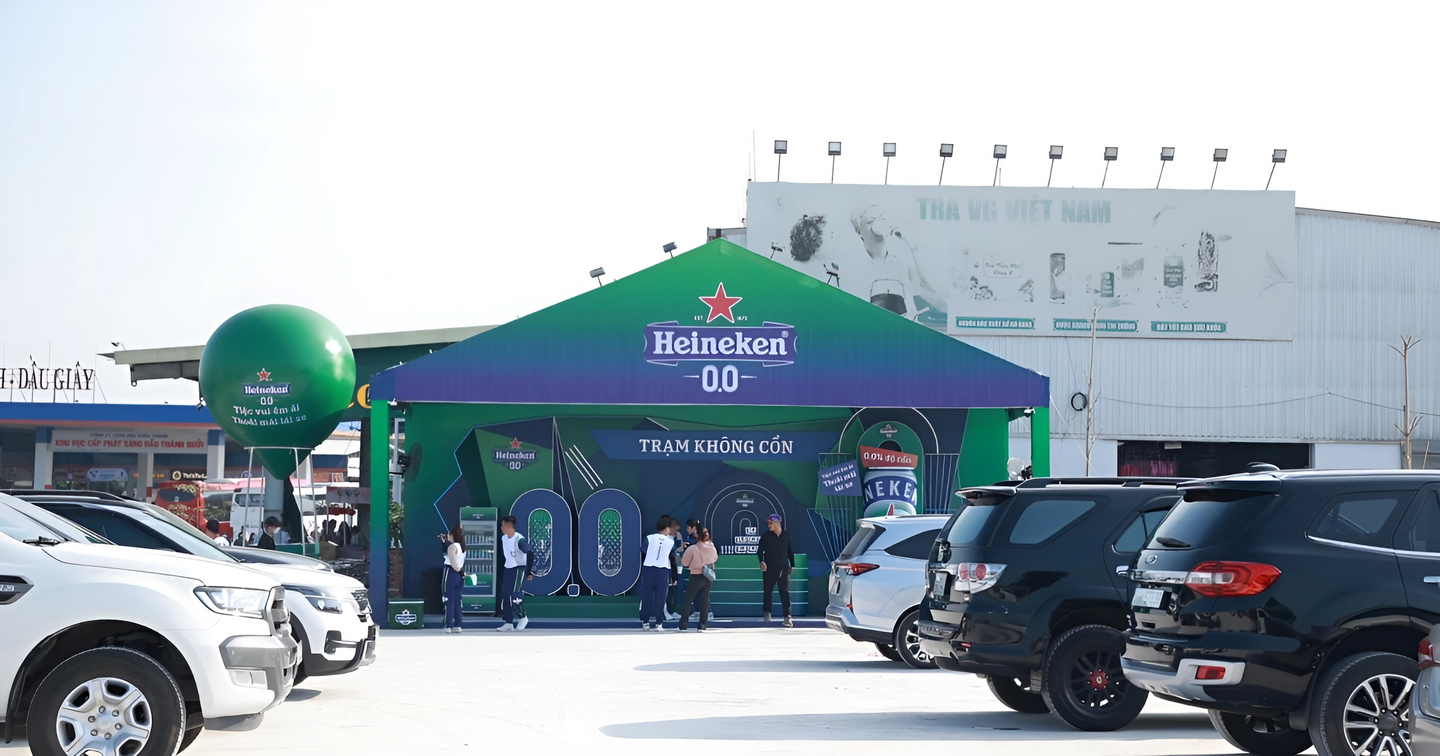 Trạm dừng nghỉ mang thông điệp Tiệc Vui Êm Ái, Thoải Mái Lái Xe của Heineken 0.0 và hành trình đón Tết an toàn, trách nhiệm