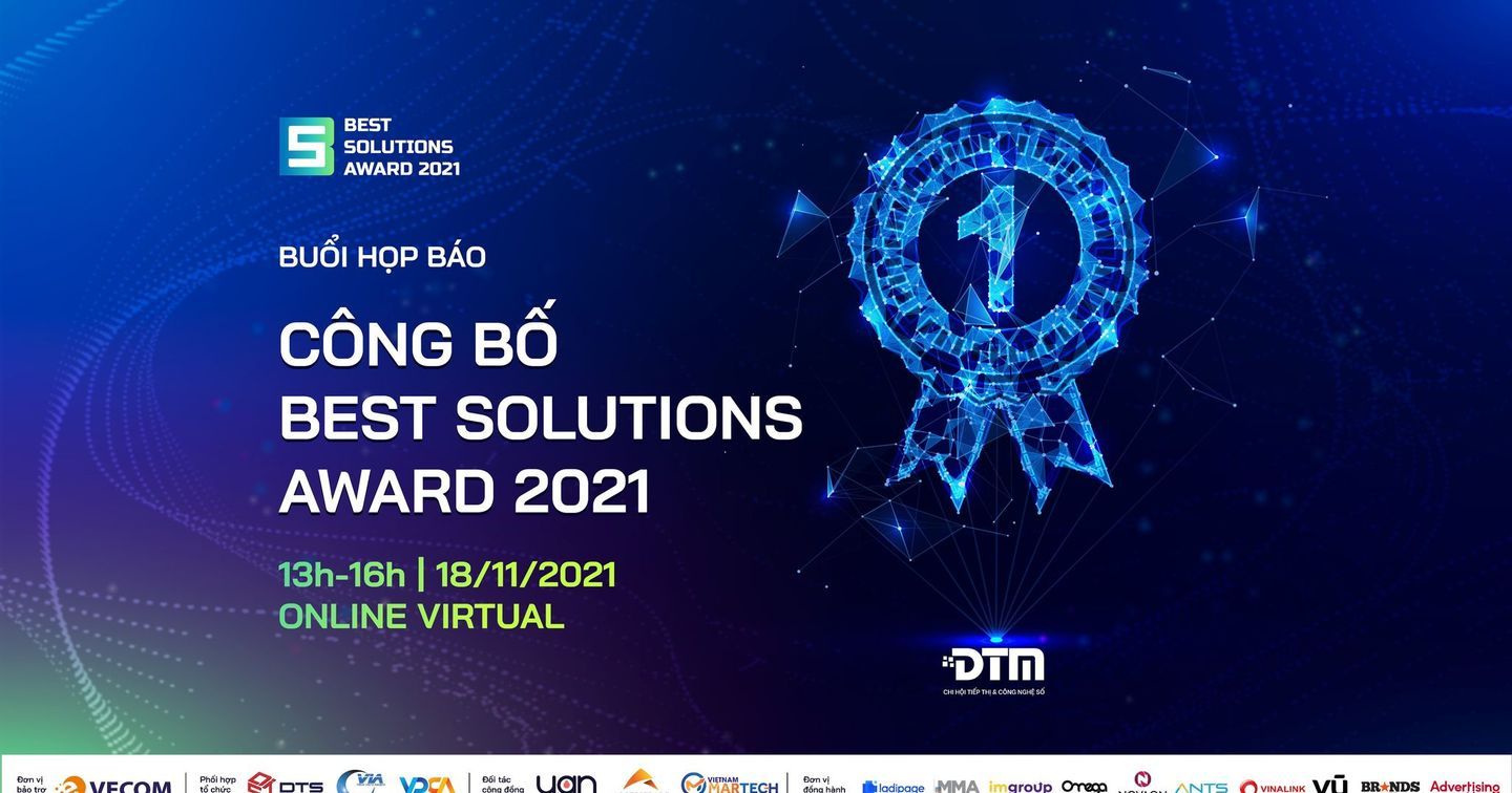 Vé mời tham gia buổi công bố giải thưởng Best Solutions Award 2021