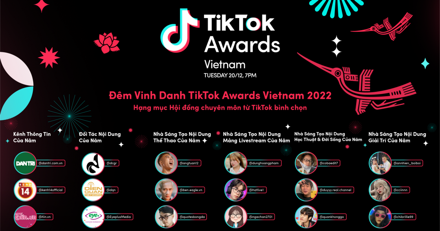  TikTok Awards Việt Nam 2022 chính thức mở cổng bình chọn