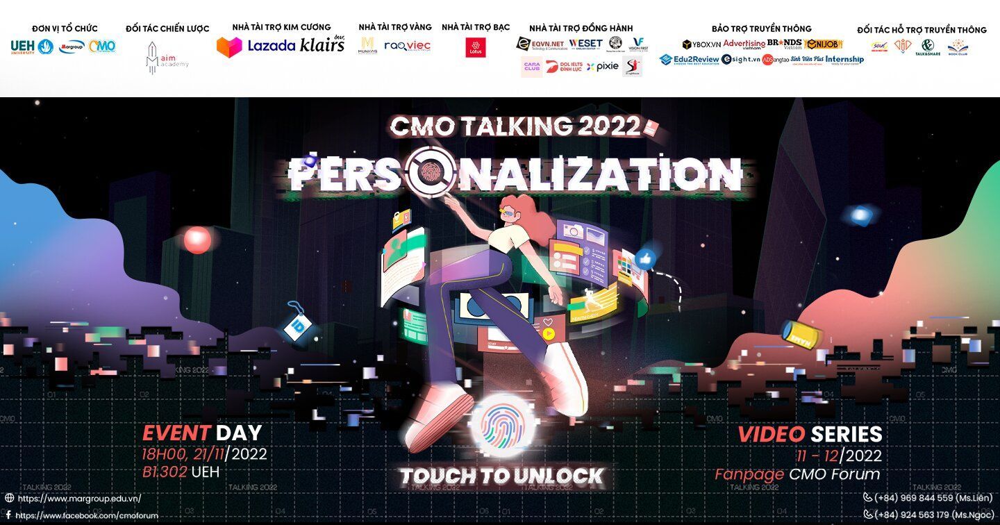 CMO Talking 2022: Personalization - Touch To Unlock chính thức trở lại