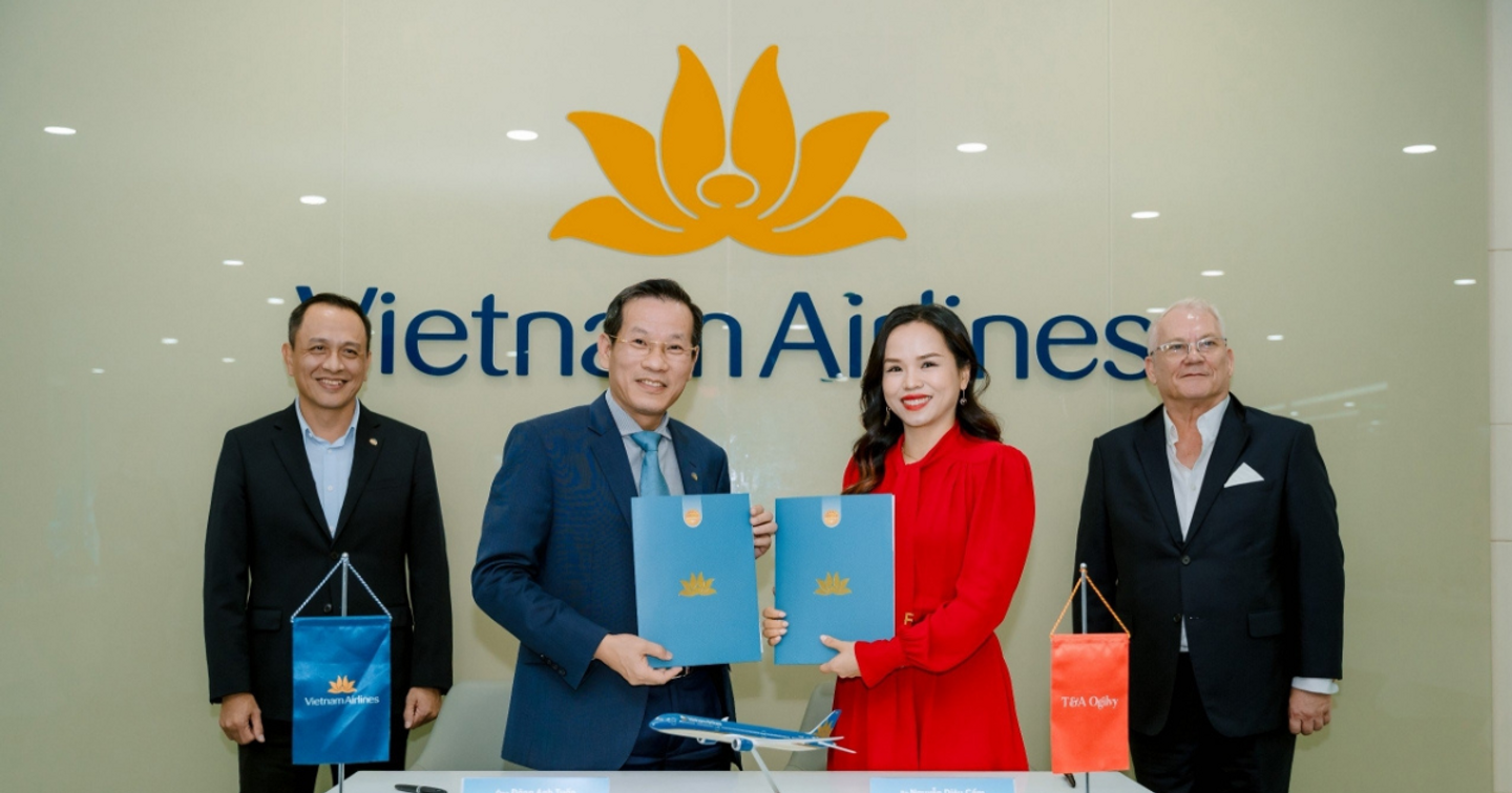 Vietnam Airlines và T&A Ogilvy ký kết thỏa thuận hợp tác truyền thông toàn cầu giai đoạn 2024 - 2025