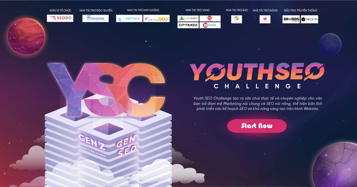 YOUTH SEO CHALLENGE 2022: Cuộc thi SEO đầu tiên cho Gen Z “mê” Digital Marketing trên Toàn Quốc