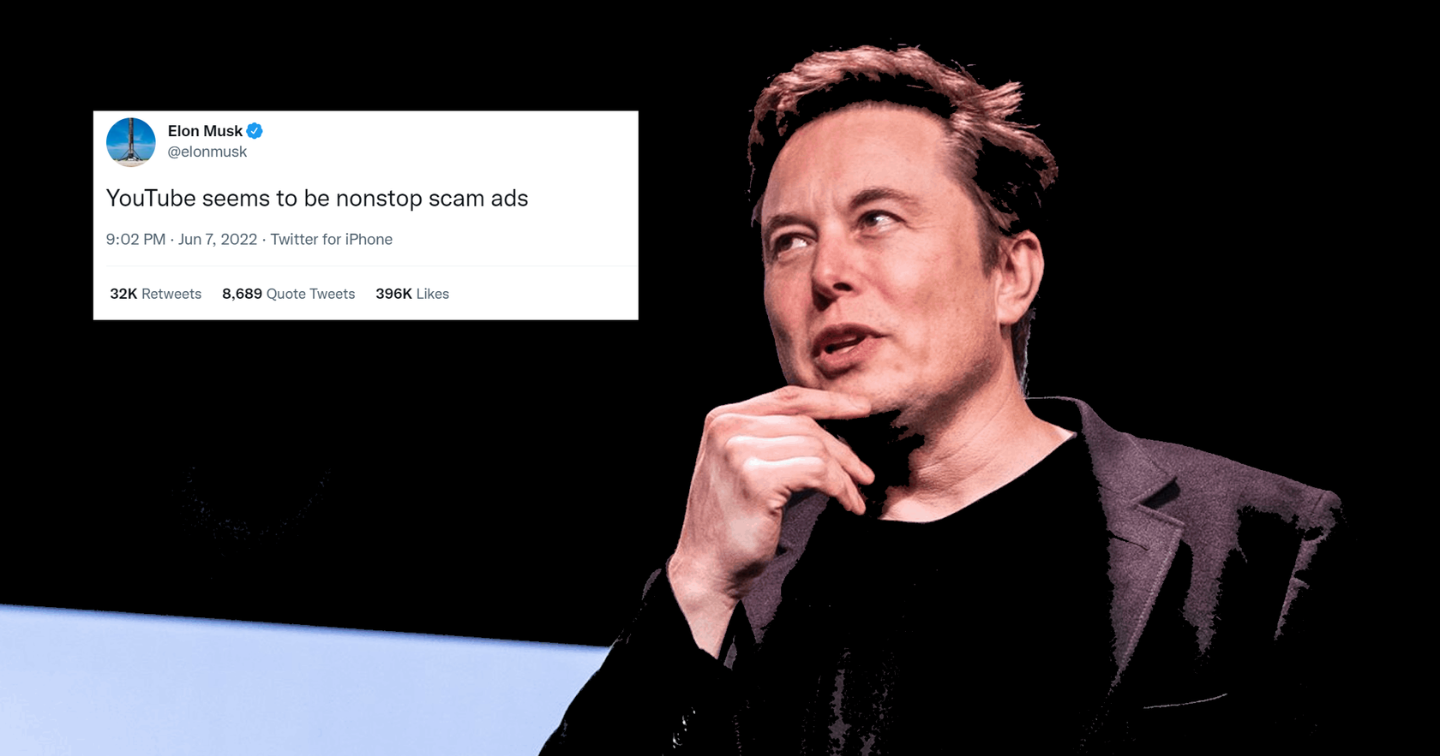 Người dùng đề nghị Elon Musk mua lại YouTube để xóa bỏ "quảng cáo lừa đảo" trên nền tảng
