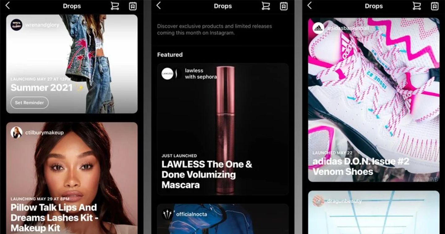 Instagram ra mắt "Drops" - Cơ hội mới cho ngành thương mại điện tử