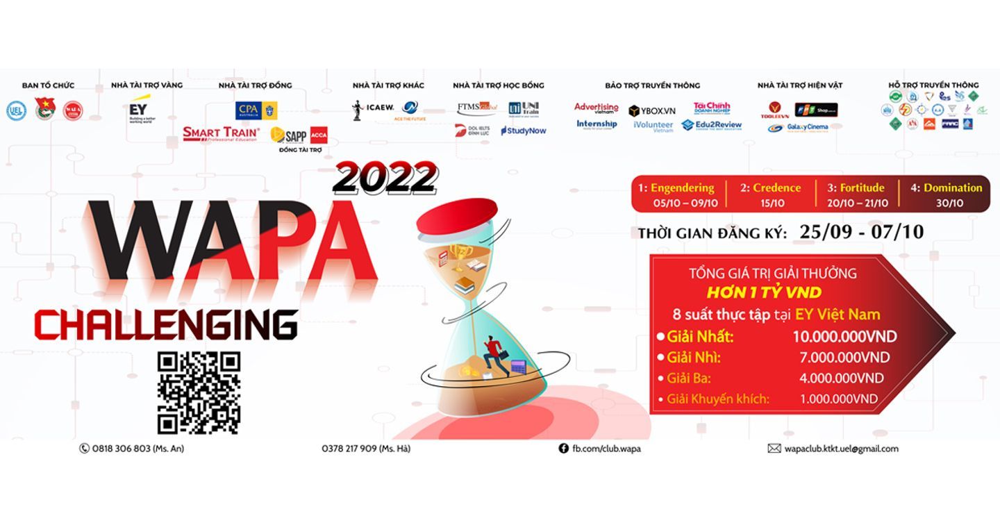 WAPA Challenging 2022 - Sàn đấu học thuật với quy mô toàn quốc chính thức được khởi động