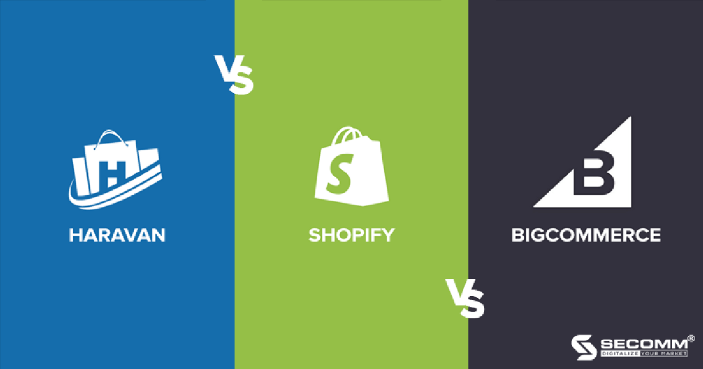 Top 3 nền tảng thương mại điện tử SaaS: Haravan, Shopify và BigCommerce