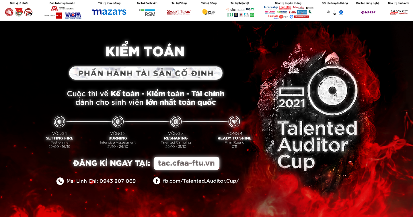 🔥🔥 Talented Auditor Cup 2021: Chính thức mở đơn Test Online - Khởi đầu cuộc hành trình chinh phục tri thức