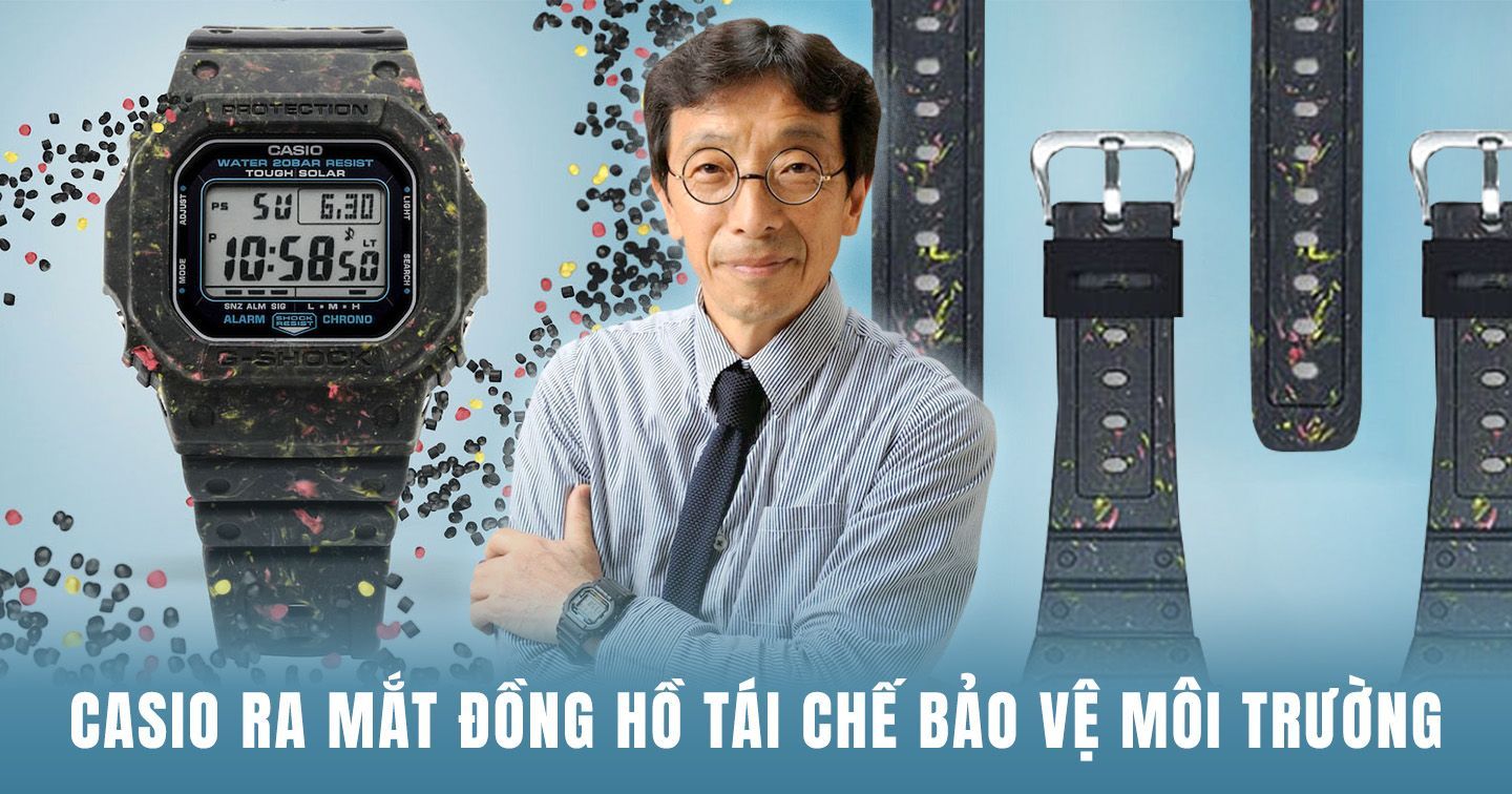 Casio G-SHOCK ra mắt mẫu đồng hồ làm từ nhựa thải tái chế nhân Ngày Trái đất 22/04