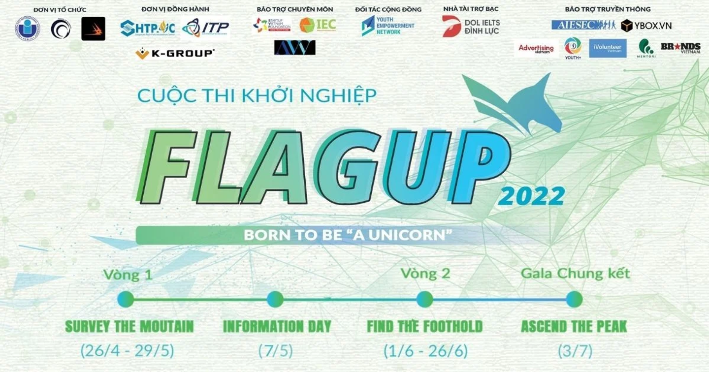 Đếm ngược thời gian điền đơn đăng ký cuộc thi Khởi nghiệp FLAGUP 2022