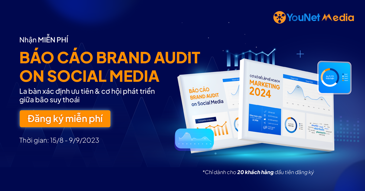 Sẵn sàng cho kế hoạch Marketing 2024: Nhận Miễn phí báo cáo Brand Audit on Social Media