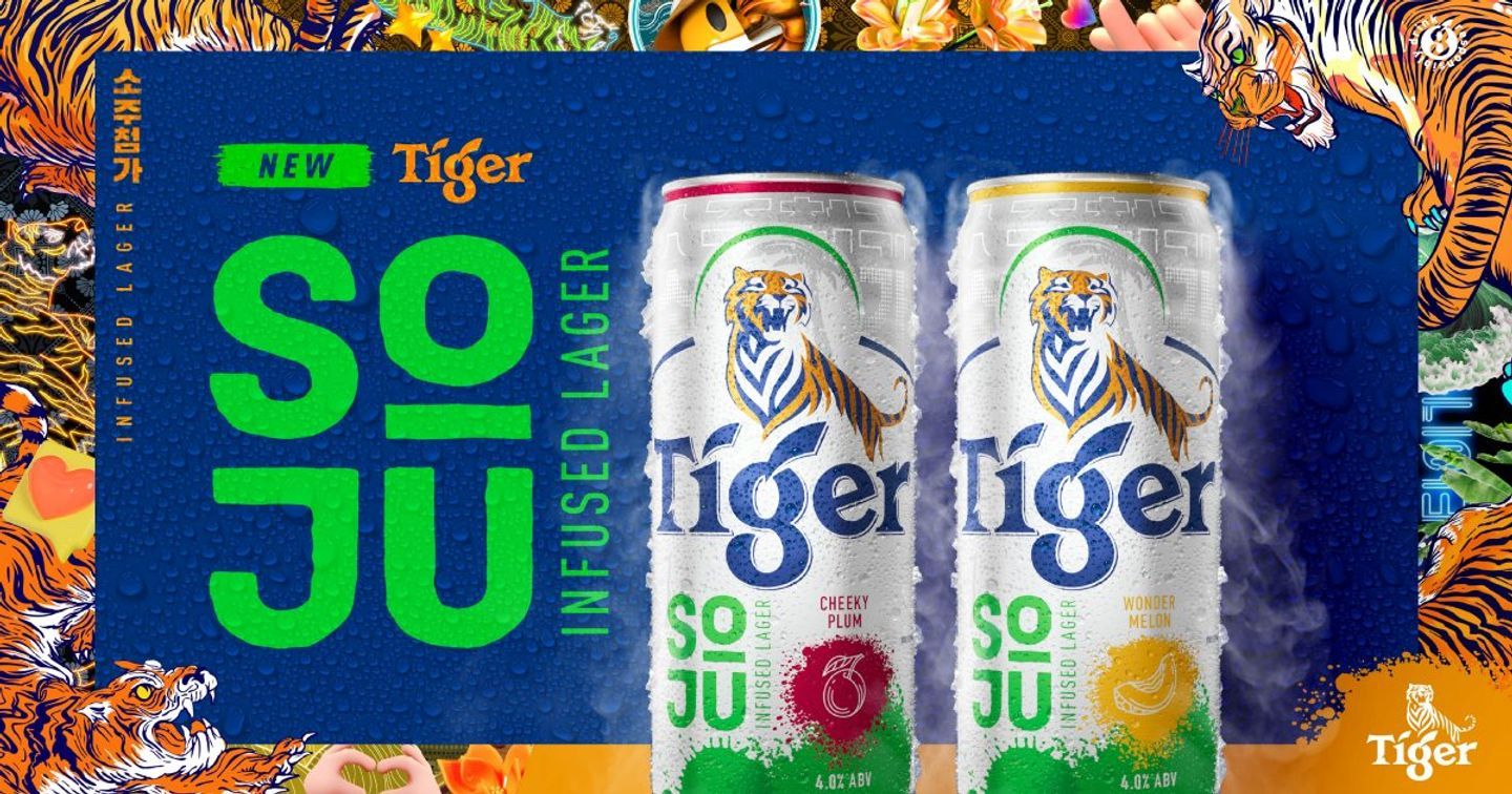 Tiger Beer ra mắt Tiger Soju Infused Lager với hương vị sảng khoái độc đáo và trải nghiệm uống mới lạ