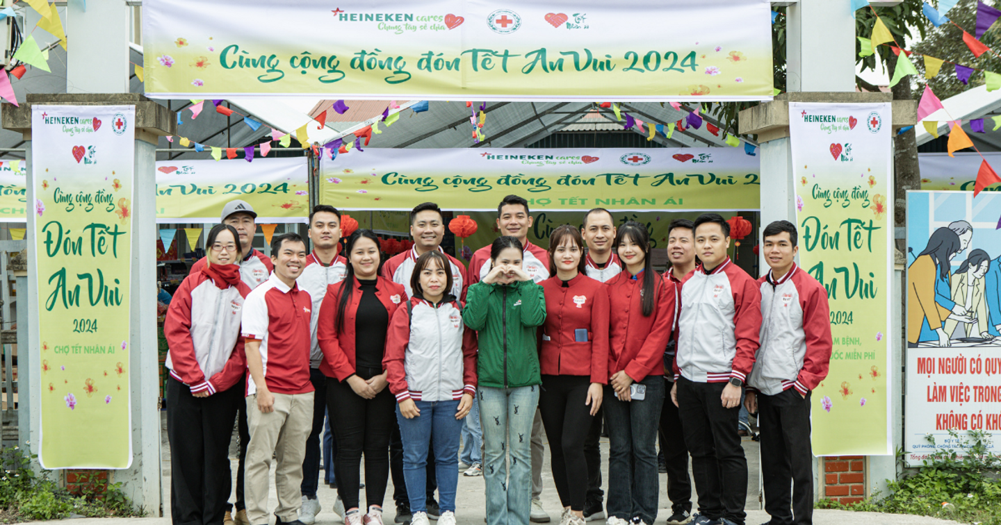 HEINEKEN Việt Nam tiếp tục triển khai chương trình “HEINEKEN Cares - Chung tay sẻ chia, cùng cộng đồng đón Tết An Vui” 