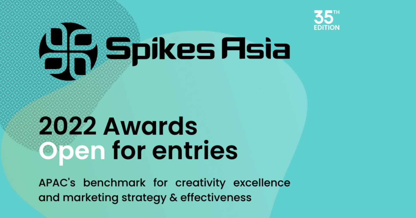  Spikes Asia Awards 2022 open for entries