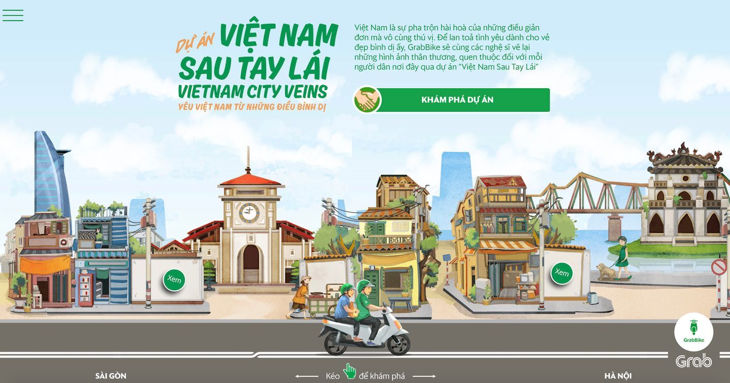 GrabBike "ghi bàn thắng xuất sắc" với chiến dịch đầy sáng tạo “Việt Nam sau tay lái”