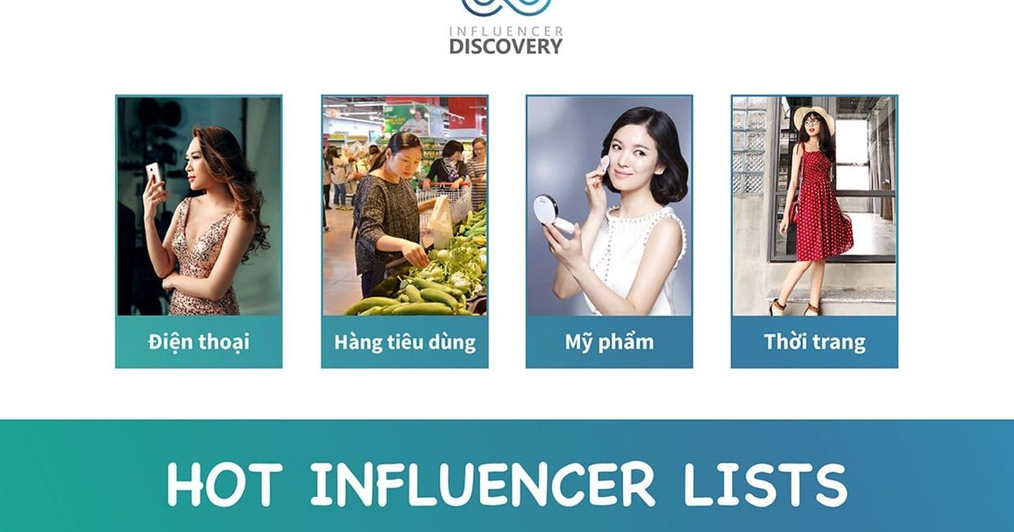 Bỏ túi các HOT INFLUENCER LISTS: Giải pháp cho chiến dịch influencer marketing thành công